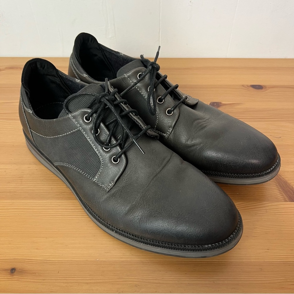 Ashford Hayes Oxfords Dress Shoes Size 9.5 Grey